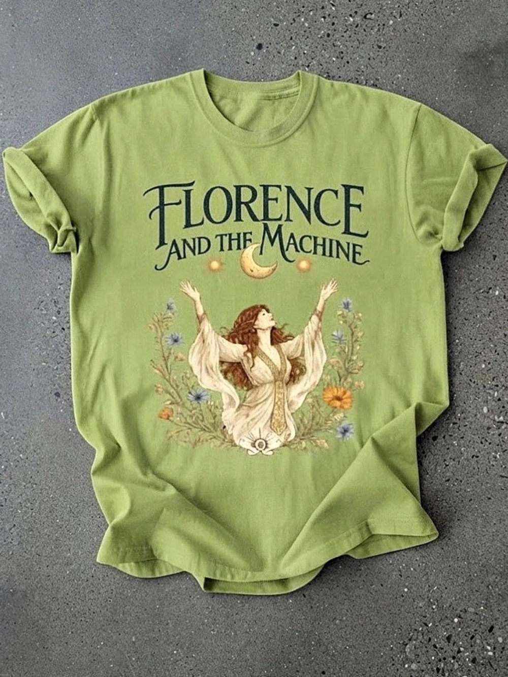 Florence and the Machine Boho Celestial Goddess Gildan T-Shirt